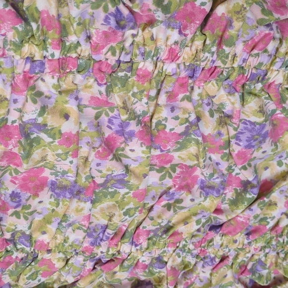 Blashe multicolored floral sleeveless ruched bodycon mini dress - Picture 4 of 9